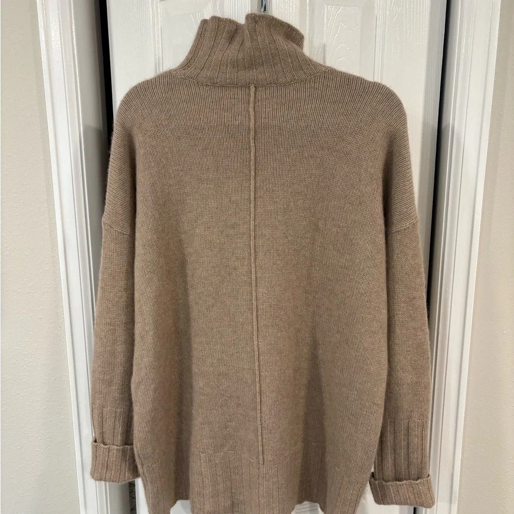 Minnie Rose Chocolate Brown Turtleneck Sweater - Picture 2 of 4